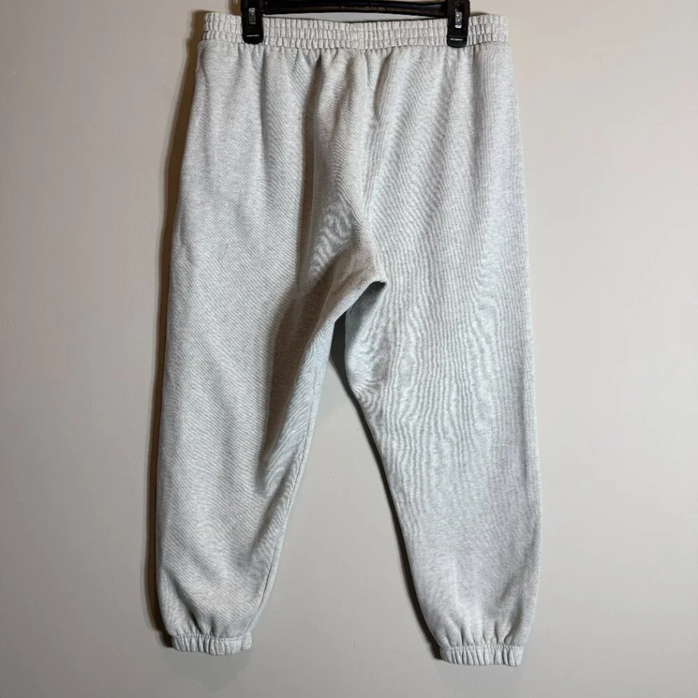 PINK Victoria's Secret Floral Embroidered Fleece Jogger Sweatpants Women's Large - Picture 8 of 11